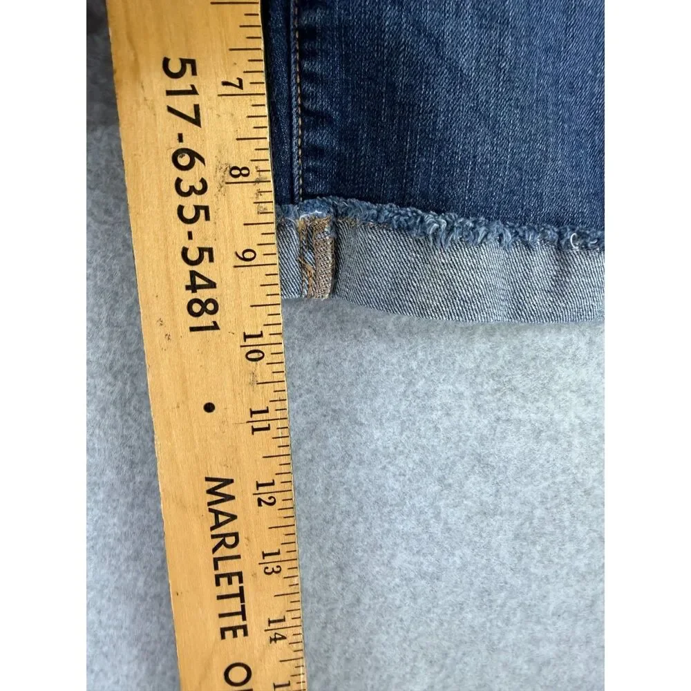 Apt. 9 Modern Fit Women's Size 2 Denim Bermuda Shorts Distressed Cuffed 3584